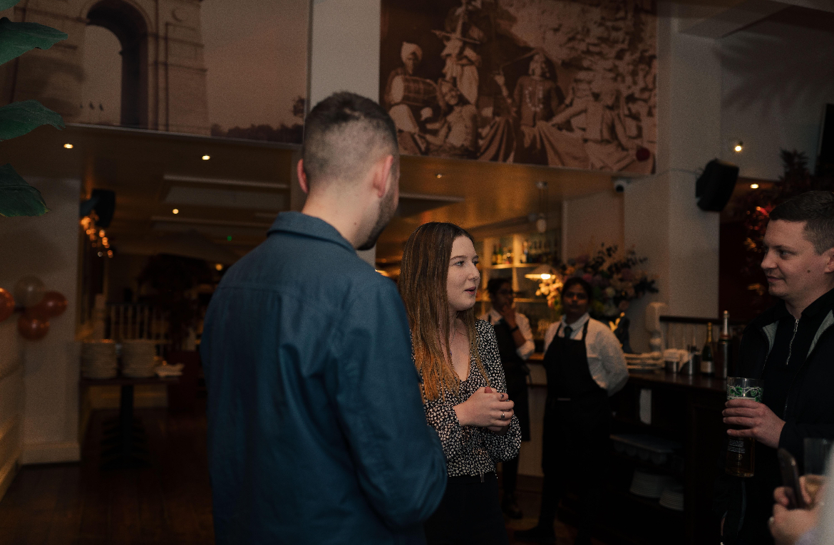 Ellie at an industry event